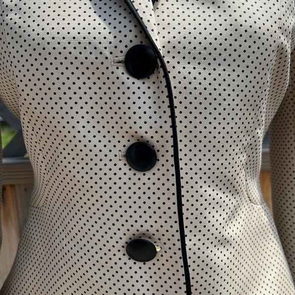 NWT Kate Hill “That’s the Spirit” Dotted Blazer Size 2P - Picture 2 of 8